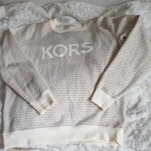 Michael Kors Women's Beige and Cream Sweater
